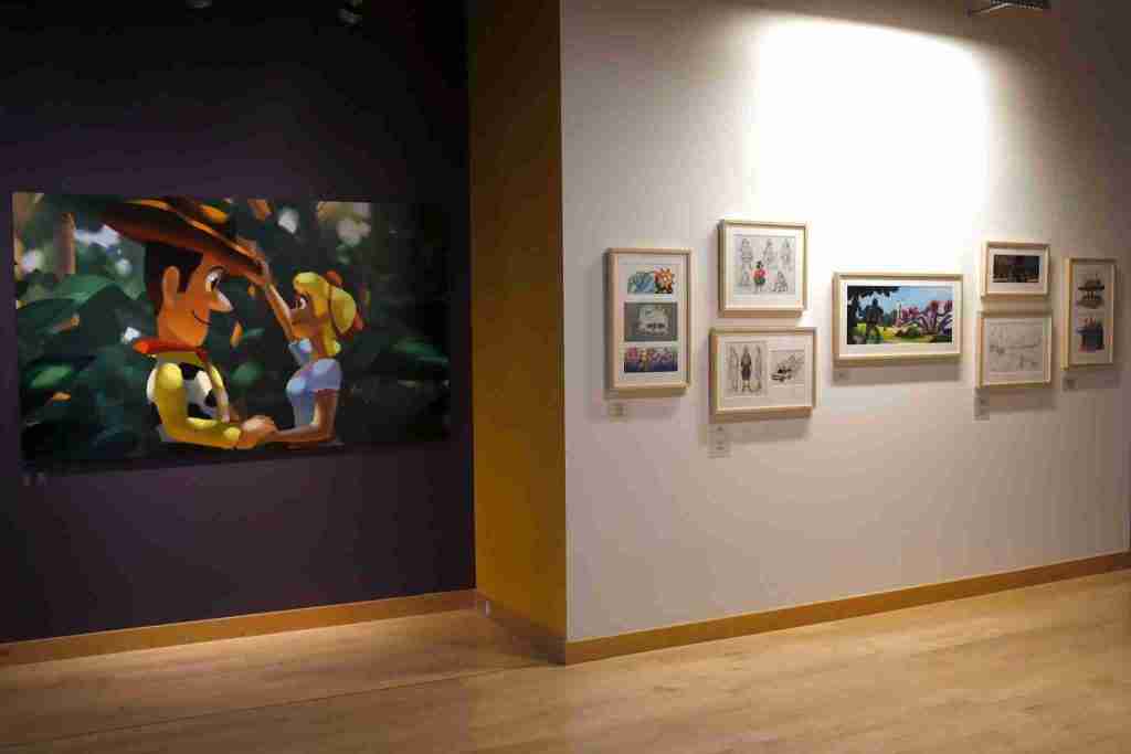 Toy Story 4 art gallery at Pixar studios campus