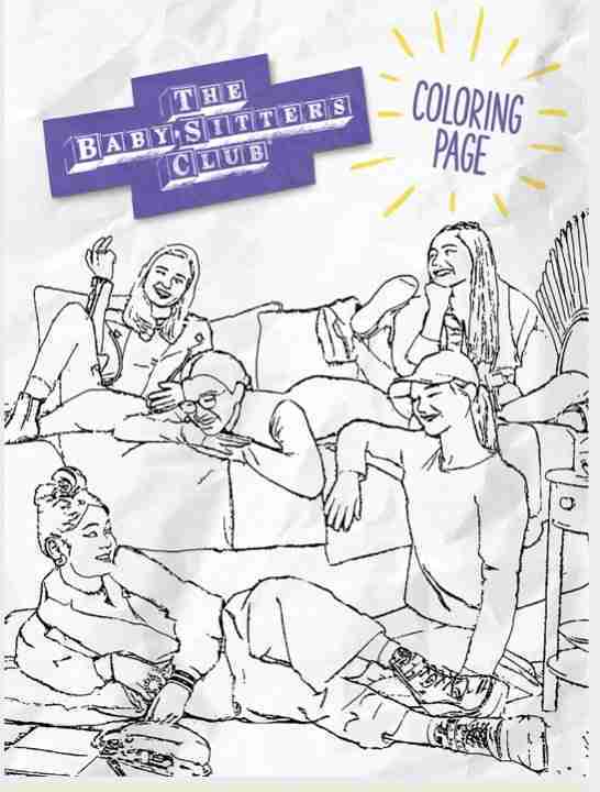 Netflix's The Babysitters Club Activity & Coloring Pages - Guide For