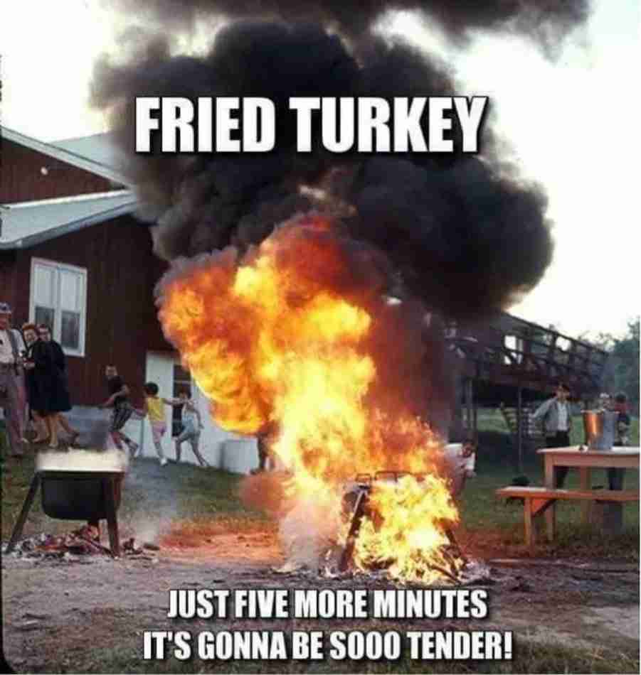 fried turkey always burnt