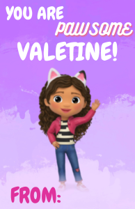 Gabby's Dollhouse Valentine’s Day Cards 
