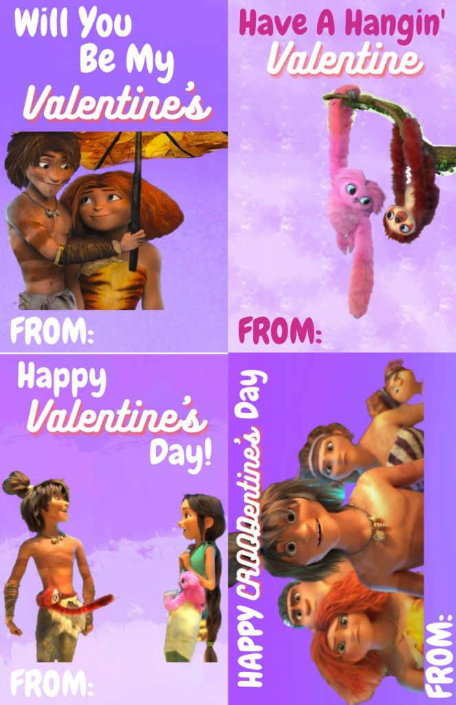 The Croods A New Age Valentine’s Day Cards