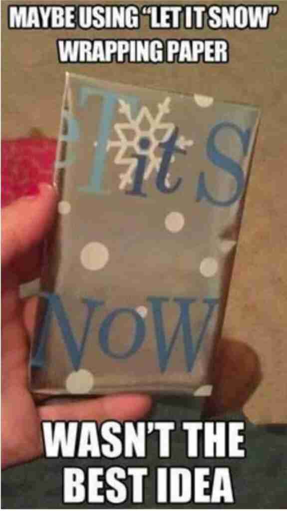 Christmas funny wrapping paper