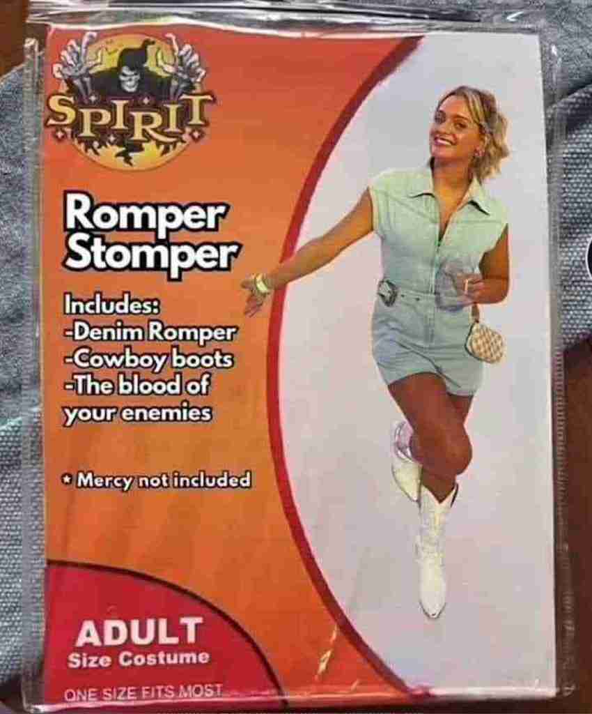 romper stomper Spirit Halloween Costume Memes