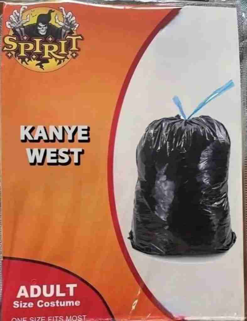garbage kanye west Spirit Halloween Costume Memes