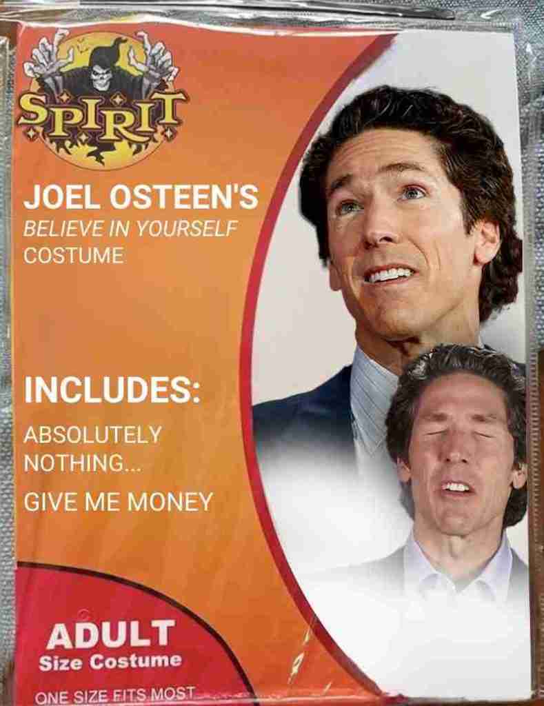 joel osteen Spirit Halloween Costume Memes