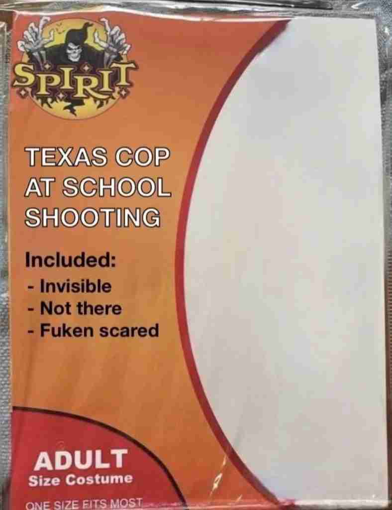 texas cop school shooting Spirit Halloween Costume Memes