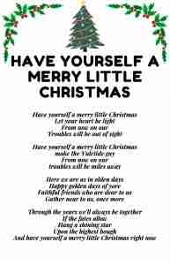 Christmas Carol Song Lyrics Printables