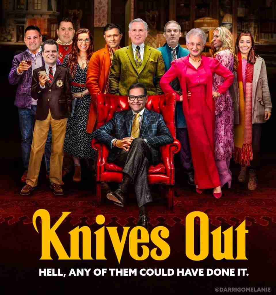 knives out expel george santos
