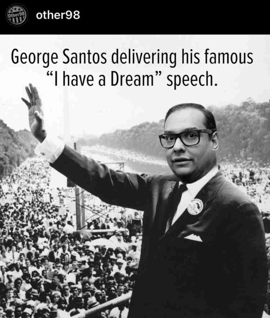 George Santos delivers I have a dream speech