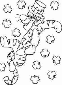 St Patrick Day Coloring Pages Disney Characters