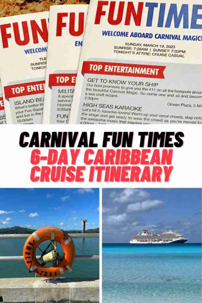 Carnival Fun Times Itinerary