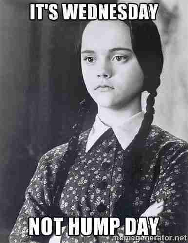 Wednesday Memes addams family Hump day
