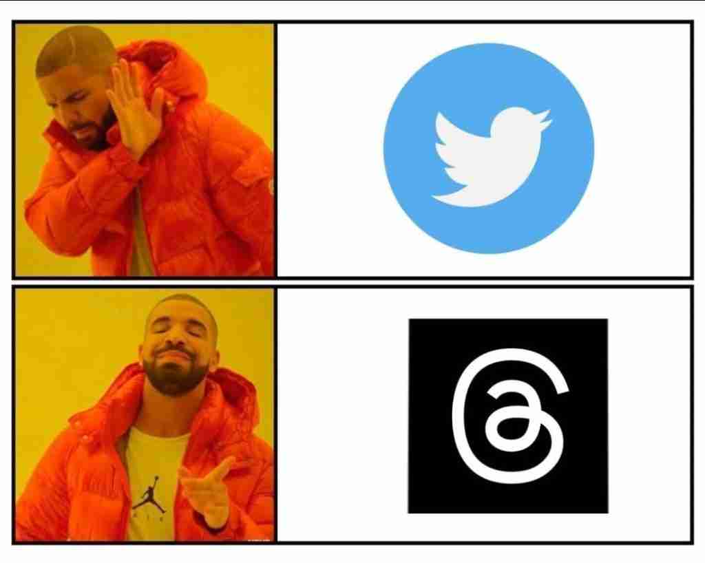 Twitter vs Threads App Memes