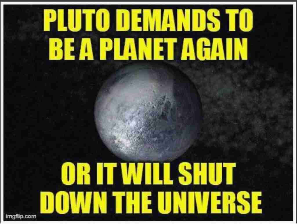 Government Shutdown memes pluto universe