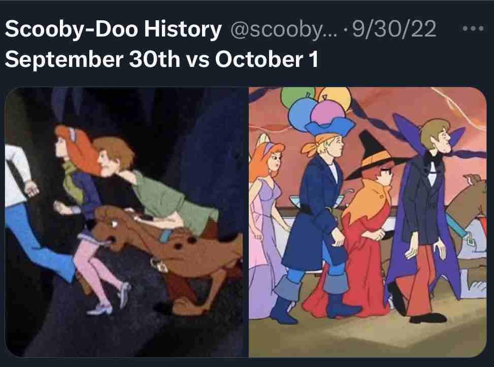 September 30th vs October 1 Memes 
