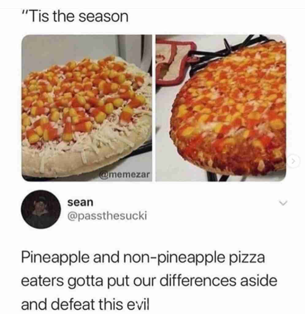Candy Corn pizza Memes