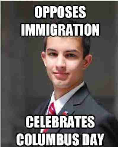 Funny Columbus Day Memes immigrants