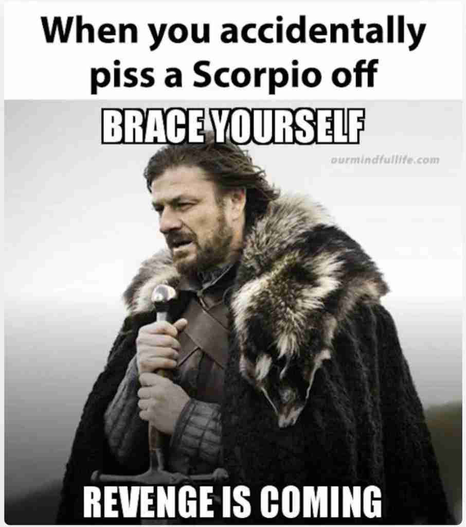 pissed off scorpio brace yourself