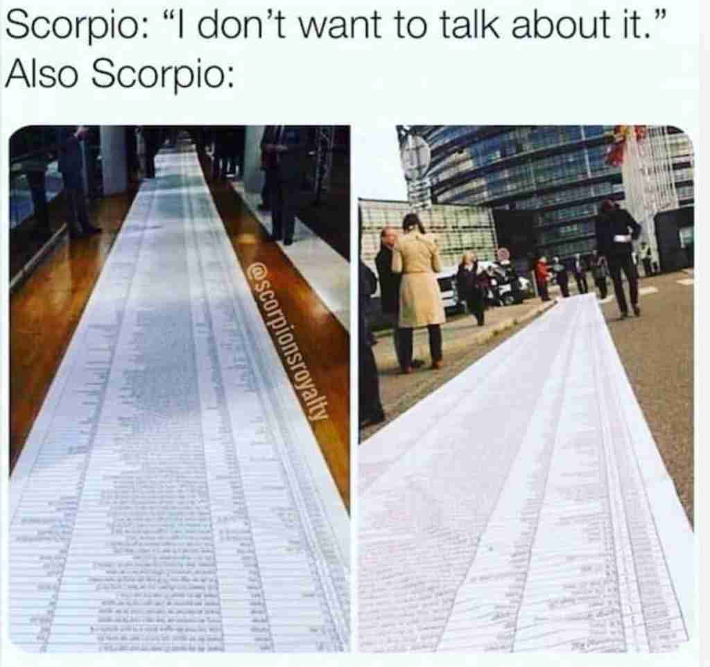scorpios dont want to talk