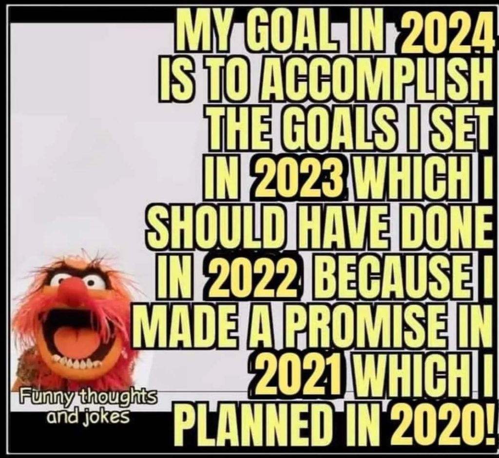 2024 not accomplishing goals MEMES